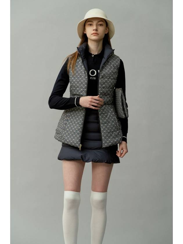 REVERSIBLE GOOSEDOWN VEST_DARK NAVY