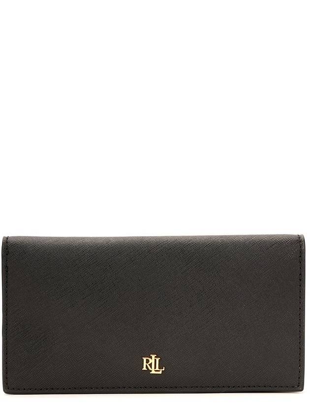 로렌 랄프 로렌 로고 플라크 슬림 지갑