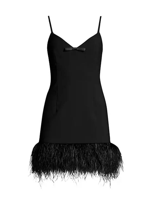 Cora 깃털 트리밍 미니드레스 Cora Feather Trim Minidress