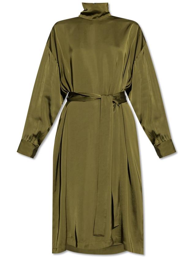24FW 파비아나 필리피 여성 숏 / 미디원피스 Fabiana Filippi Dress With A Stand-up Collar  Women's  Green