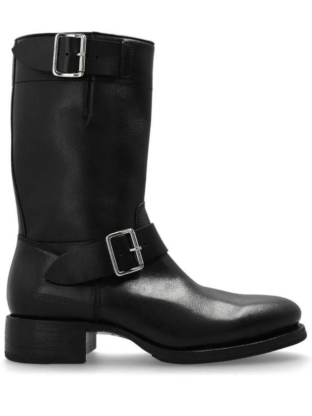 디스퀘어드2 버클 가죽 부츠 ABM008501500001