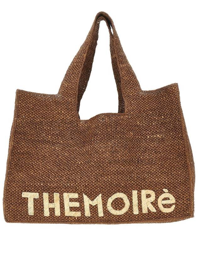 THEMOIRE 'Morea' synthetic straw maxi tote bag