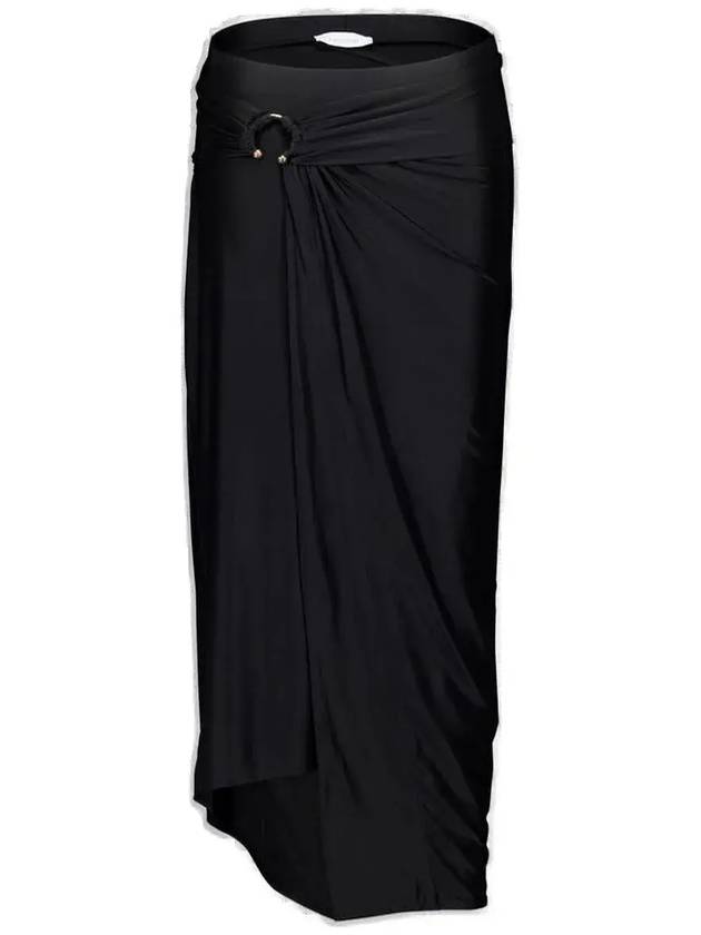 Paco Rabanne 비대칭 헴 맥시 스커트 FJJU601VI0267_P001