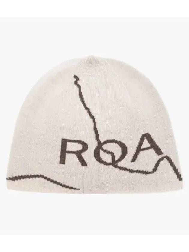 로아 로고 비니 아이보리 RBUW288YA12 WTH0002