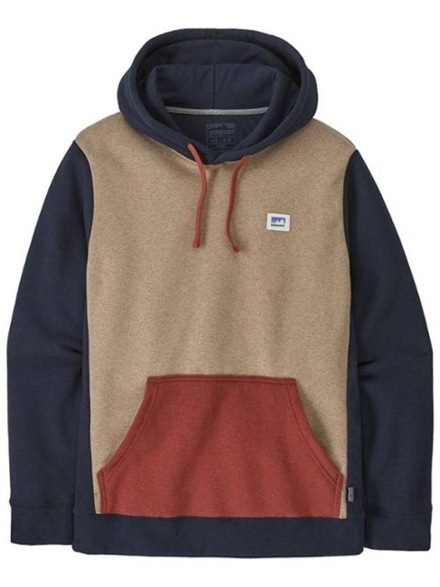 파타고니아 남성 샵스티커 업라이절 후디 상의 후드 티셔츠 Grayling Brown