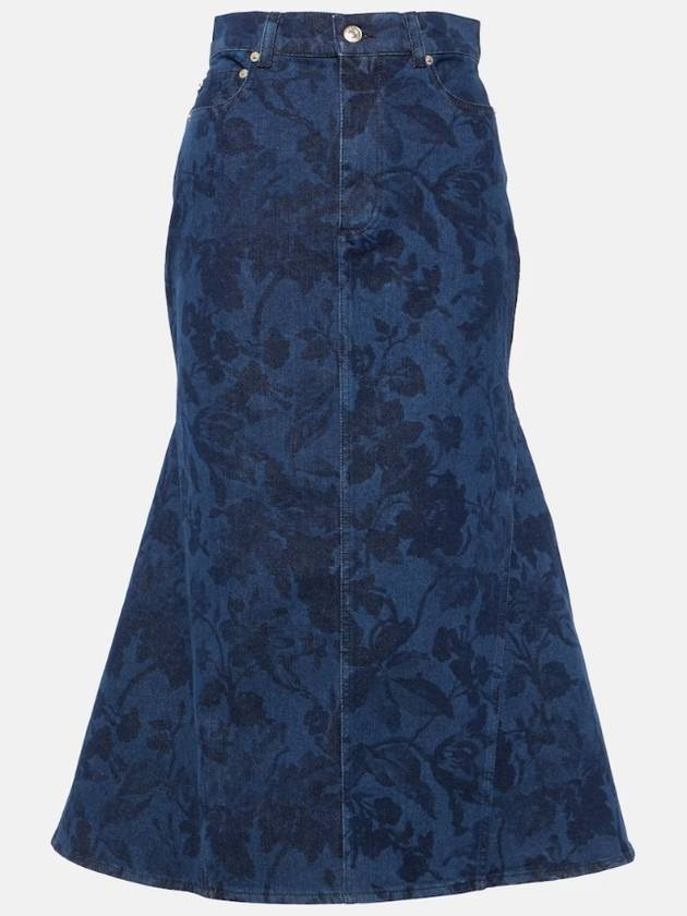 NB04 에르뎀 여성 스커트 Denim midi skirt