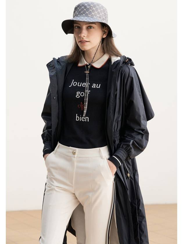 AOW_PEPLUM RAINCOAT_NAVY