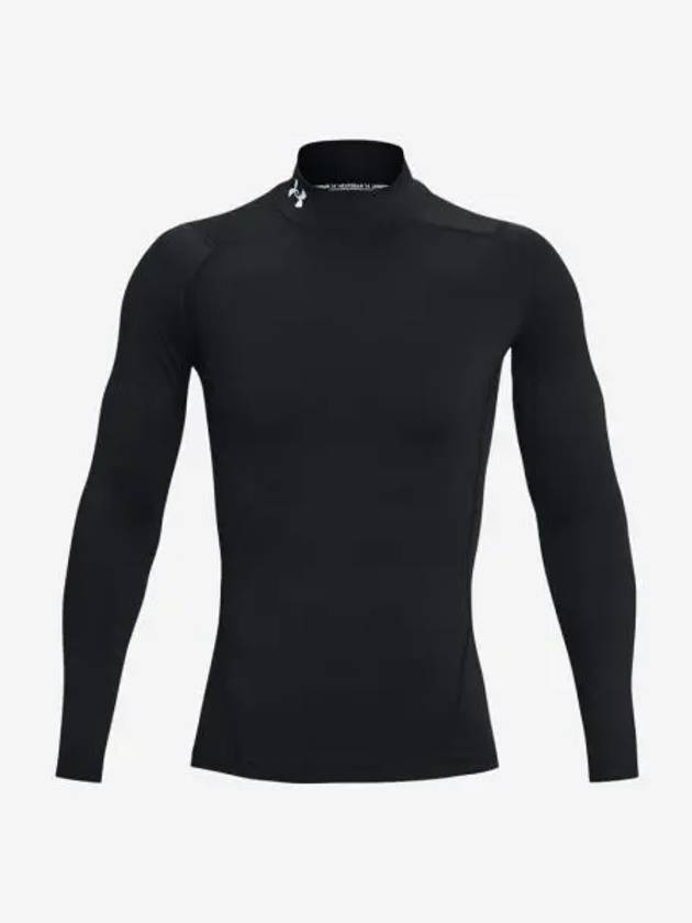 언더아머 히트기어 목 롱슬리브 블랙 화이트 Under Armour HeatGear Mock Long Sleeved Black White
