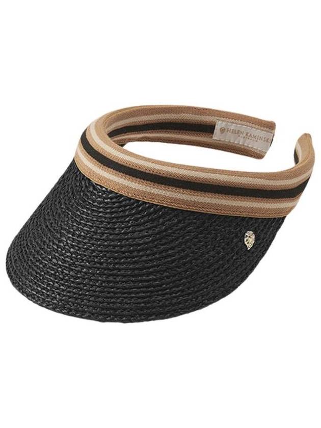 헬렌 카민스키 비앙카 8 스트라이프 바이저 차콜 블랙 스트라이프 HAT52203