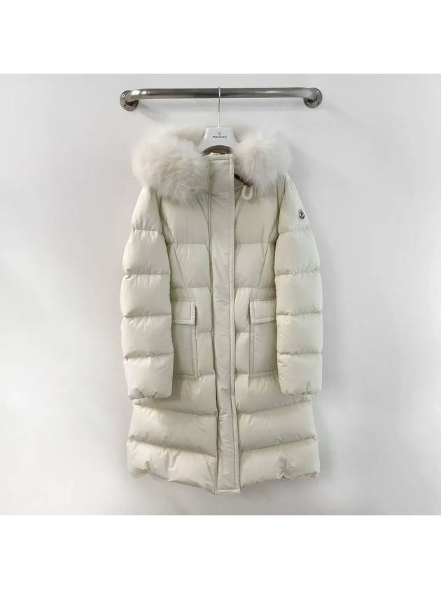 24FW 몽클레르 여성 블레인 롱 다운 재킷 화이트 1C000185977X050