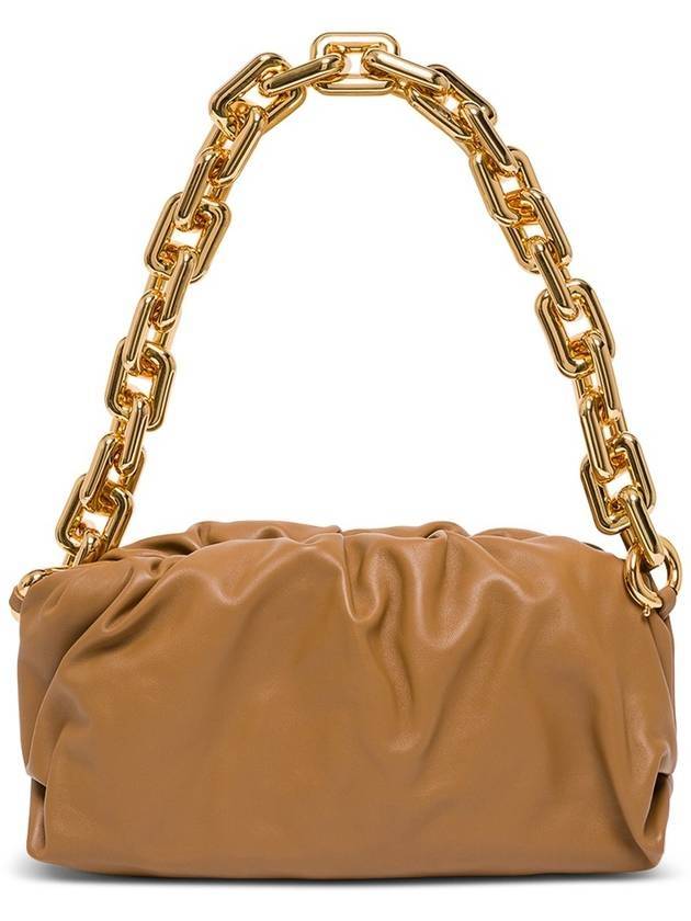 보테가베네타 체인 파우치 백 브라운