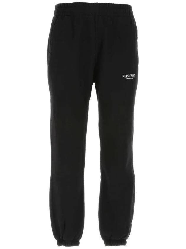 Represent 로고 프린트 슬림 컷 팬츠 M08175_01
