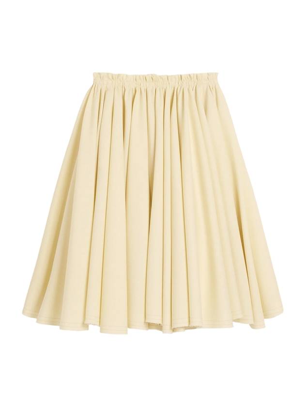 아미 울 고데 플리츠 스커트 버터