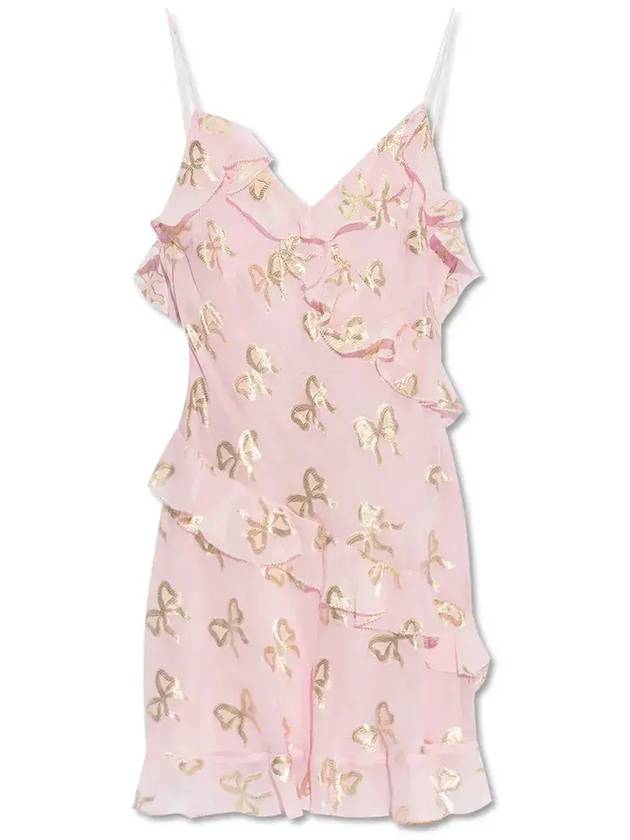 LoveShackFancy 러플 플로럴 미니 드레스 D25022250_GILDEDROSE