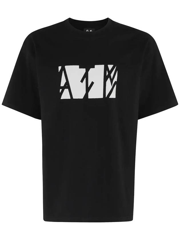 44 레이블 그룹 그래픽 로고 티셔츠 B0030556FA582096_P590BLACKATMWHITE