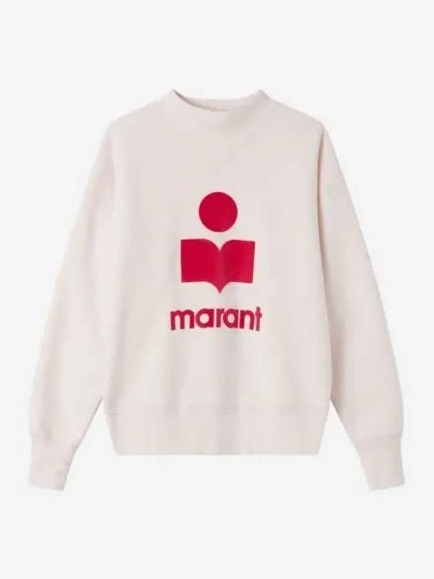 W 이자벨 마랑 모비 로고 스웨트셔츠 라이트 핑크 23SS W Isabel Marant Moby Logo Sweatshirt Light Pink 23SS
