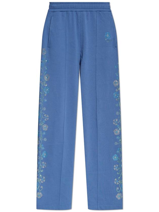 Kenzo Sweatpants With Shimmering Appliqu?s Women's Blue