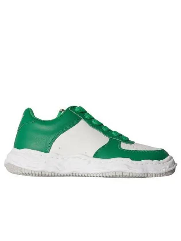 메종 미하라 야스히로 웨인 OG 솔 레더 로우탑 스니커즈 그린 화이트 Maison Mihara Yasuhiro Wayne OG Sole Leather Low top Sneakers Green White
