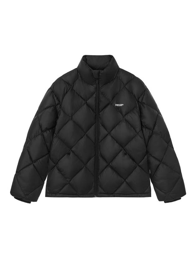 하드기어 어패럴 하드기어 다운 숏 패딩 블랙