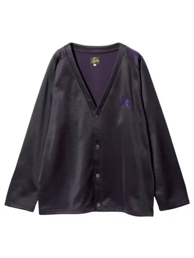 니들스 브이넥 가디건 C PE 브라이트 저지 에그플란트 Needles V Neck Cardigan C PE Bright Jersey Eggplant