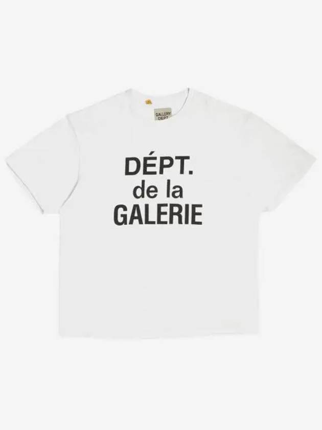 갤러리 디파트먼트 디파트 드 라 갤러리 클래식 티셔츠 화이트 Gallery Dept. Dept De La Galerie Classic T Shirt White