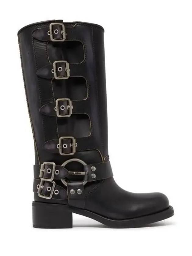 미우미우 레더 부츠