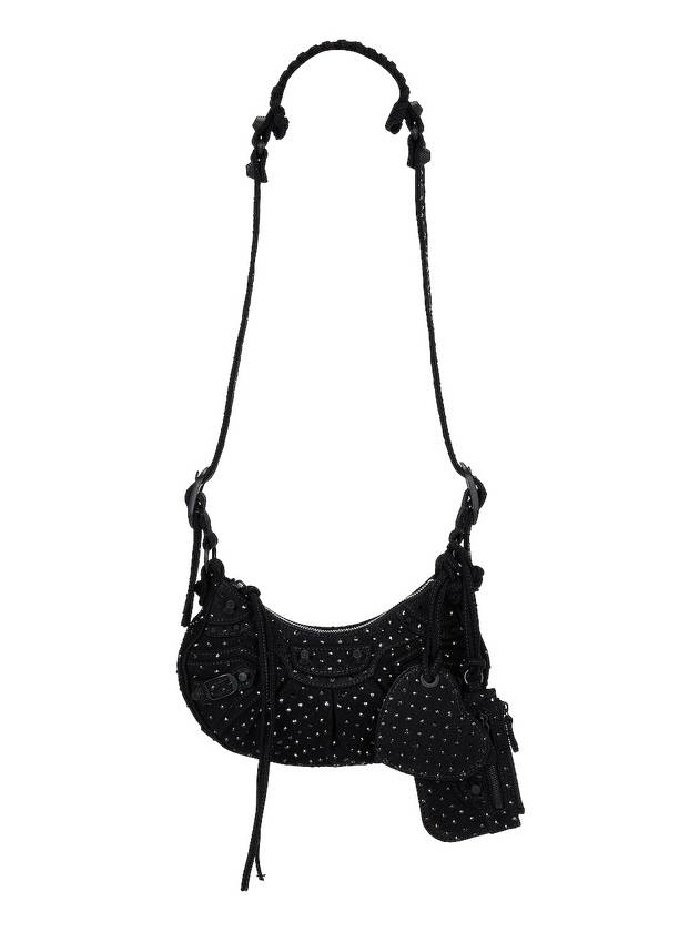 발렌시아가 르 카골 XS 캔버스 숄더 백 블랙