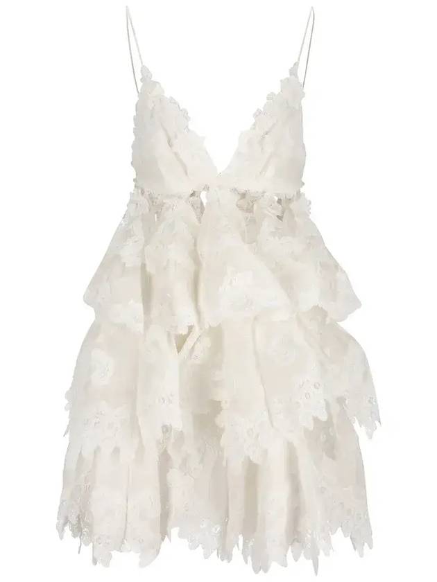 짐머만 크러쉬 티어드 레이스 드레스 2387DR251_IVO