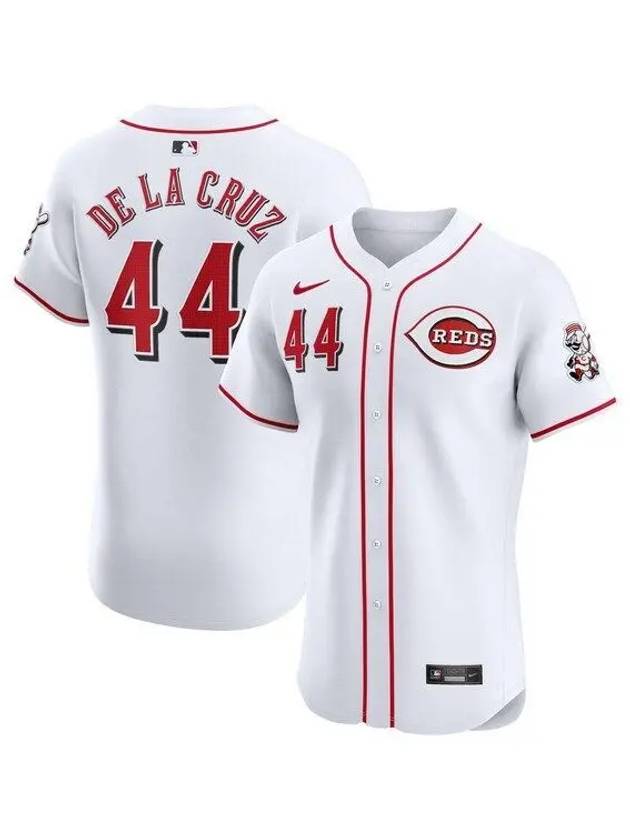 1100492 나이키 MLB Elly De La Cruz 신시내티 레즈 홈 Elite 플레이어 저지 화이트