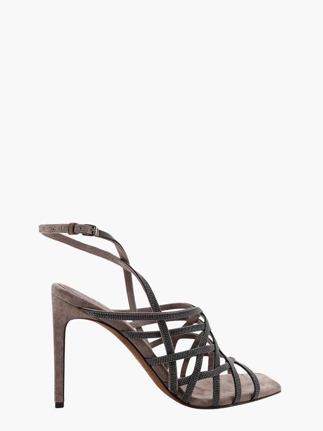 23 F W 브루넬로 쿠치넬리 스웨이드 샌들 WITH 쥬얼 애플리케이션 MZSFC2471C8212 B0650756195