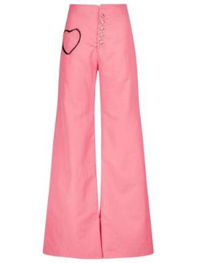 NB04 로다테 여성 팬츠 High rise wide leg twill pants P00548348