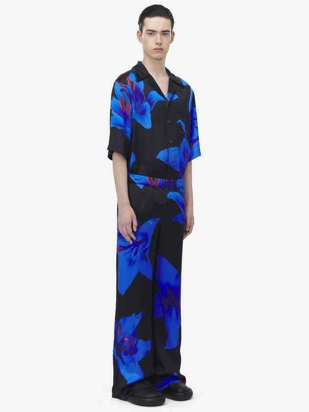 알렉산더 맥퀸 블루 릴리 파자마 바지 822225QPAA11151