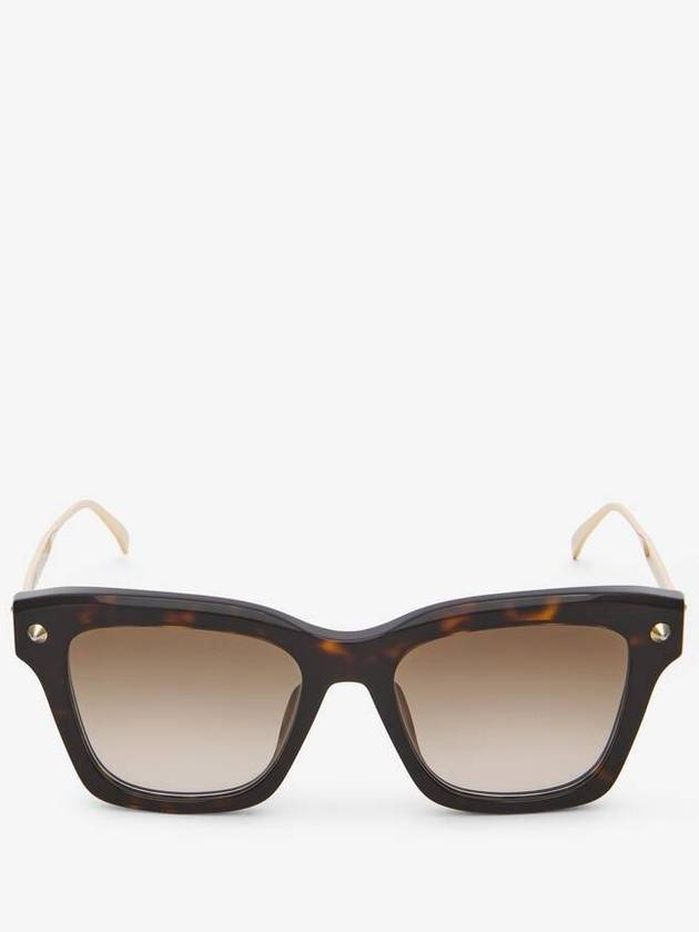 알렉산더 맥퀸 스파이크 스터드 소프트 스퀘어 선글라스 803368J07702082