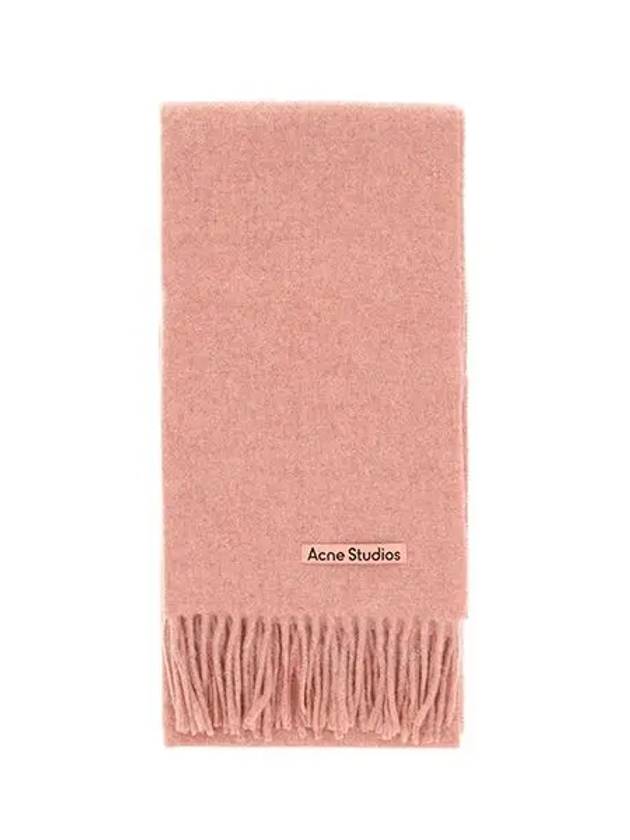 아크네스튜디오 CA0210 ROSE MELANGE 내로우 울 프린지 머플러 목도리