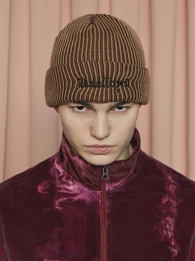 어널로이드 투톤 비니 베이지