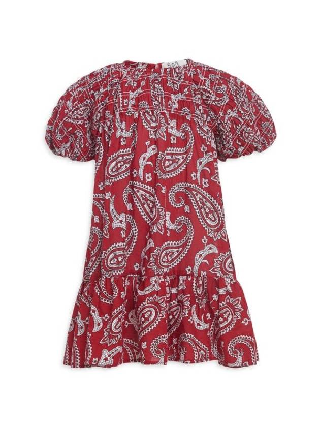 Little Girls 여아 테오도라 페이즐리 스목 드레스 Little Girls & Girls Theodora Paisley Smocked Dress