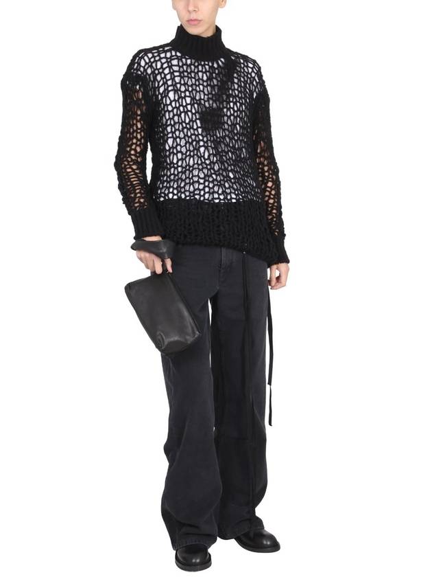 Ann Demeulemeester 로고 플라크 진 Ann Demeulemeester Logo Plaque Jeans