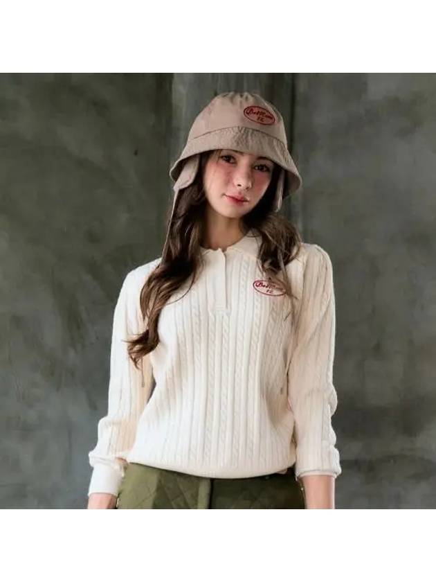 트위스트 퍼프 니트 아이