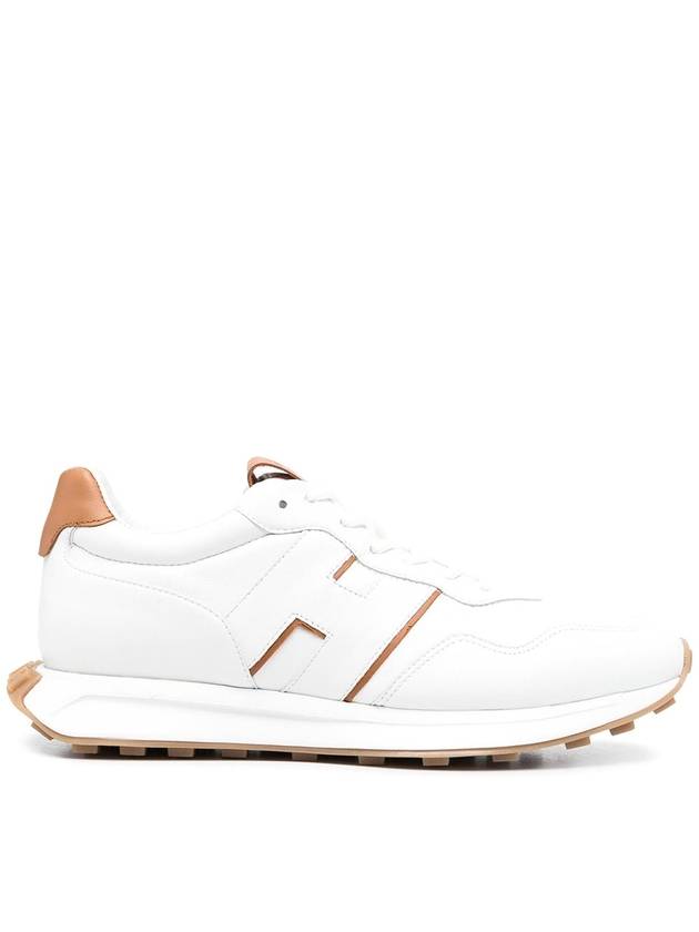 Hogan Contrast-detailing leather sneakers