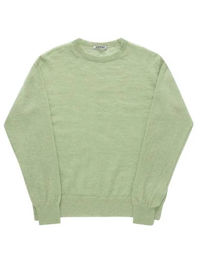 오라리 AURALEE A24SP02FG LIGHT GREEN 남성 니트