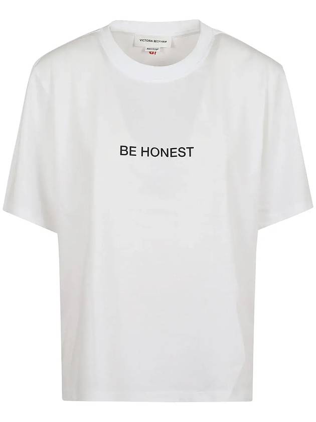 빅토리아 베컴 Be Honest 크루넥 티셔츠 1125JTS006137A_WHITEBEHONEST