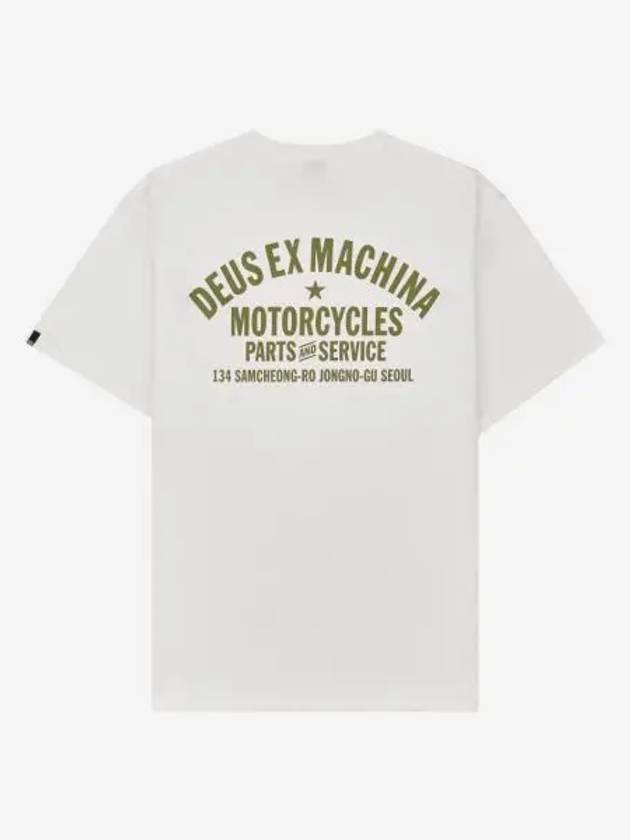 데우스 엑스 마키나 삼청 어드레스 티셔츠 화이트 로버 그린 Deus Ex Machina Samcheong Address T Shirt White Rover Green