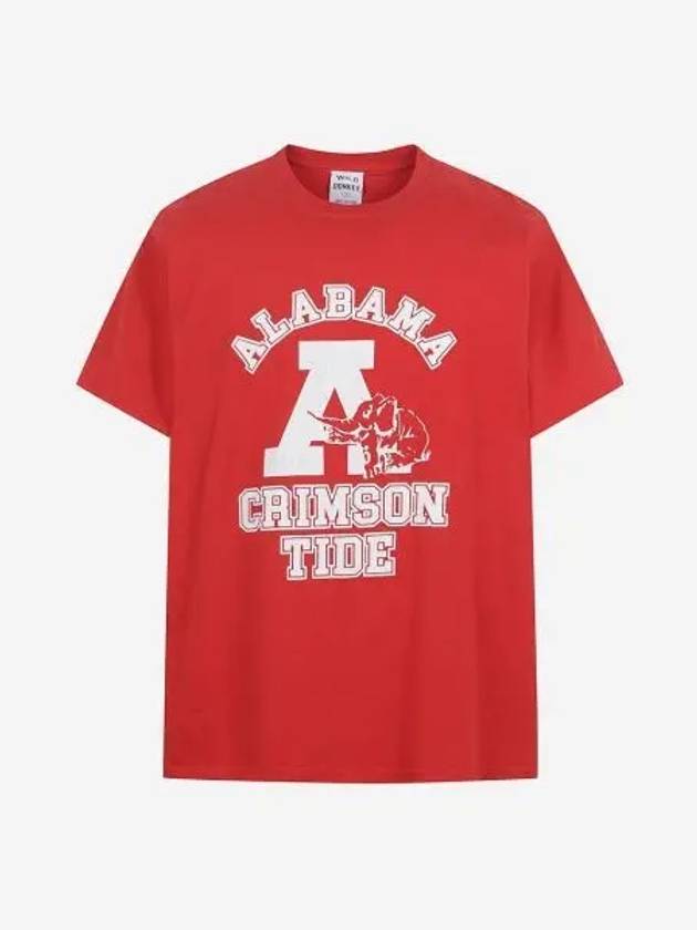 와일드 동키 알라바마 티셔츠 레드 Wild Donkey Alabama T Shirt Red