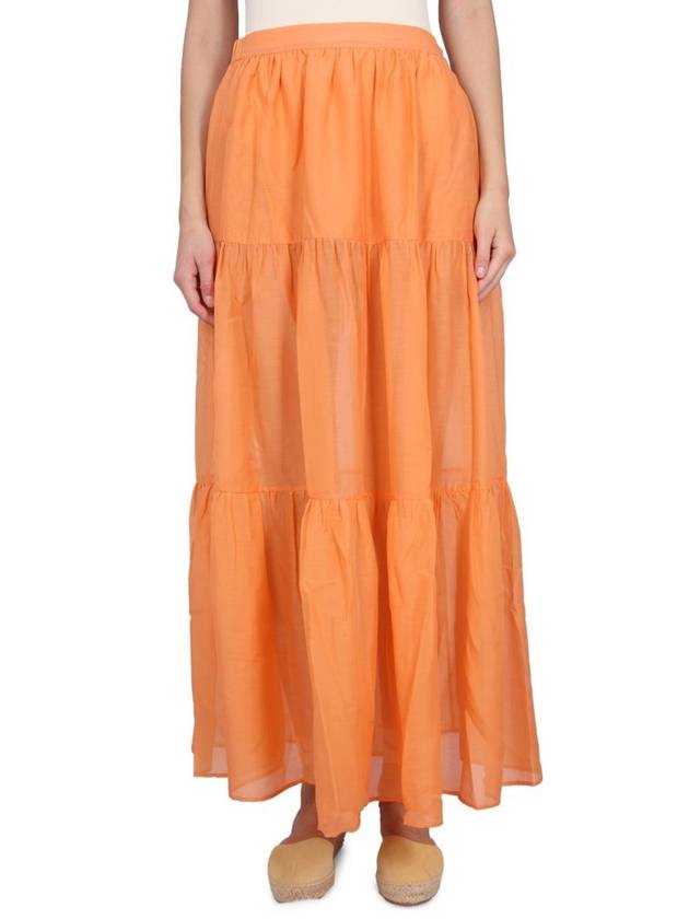 마네비 레시페 티어드 맥시 스커트