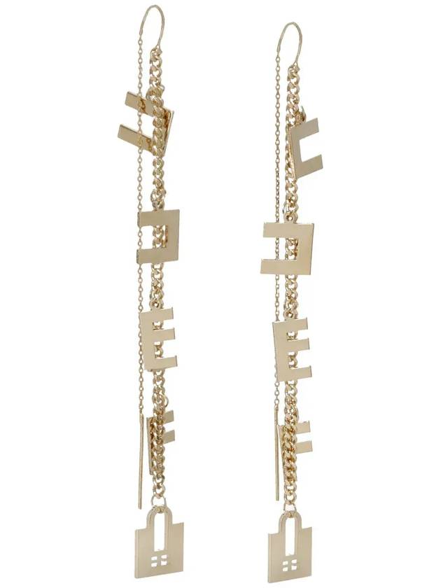 Elisabetta Franchi 로고 참 귀걸이 OR10A36E2_610