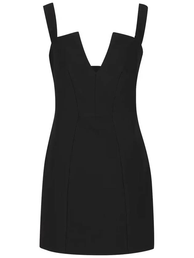 지방시 브이넥 숏원피스 블랙