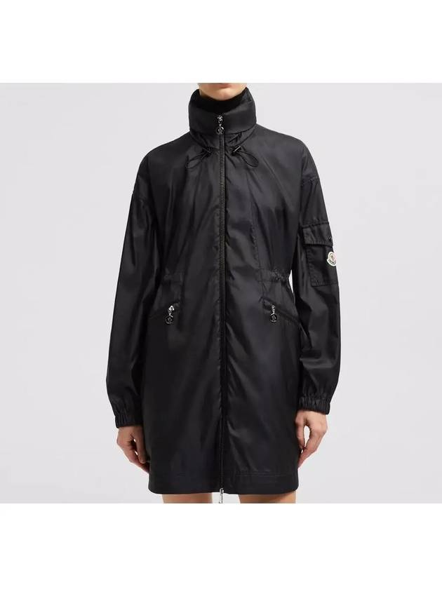 몽클레르 1C00005 597R1 999 ADHEMAR 블랙 넥카라 후드 바람막이 재킷