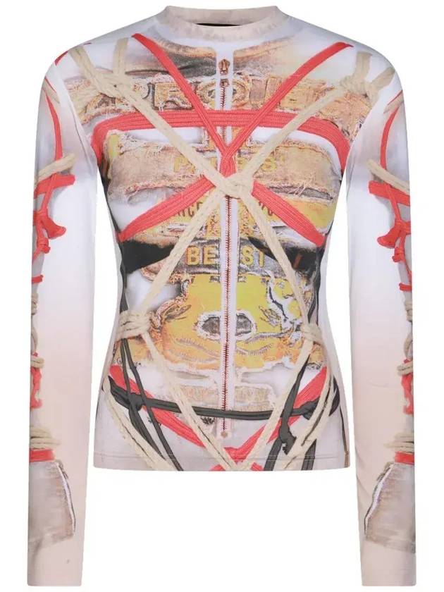 Y Project 그래픽 프린트 탑 104TO012_BEIGEWHITE