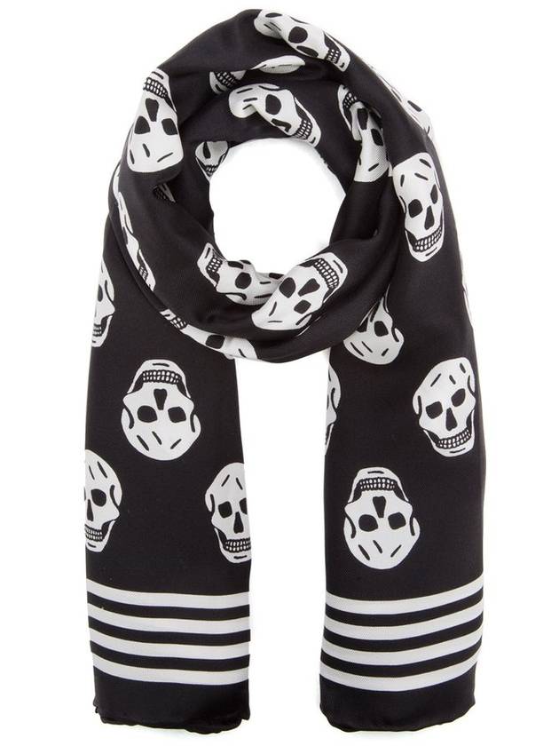 Alexander McQueen 스컬 프린트 스퀘어 스카프