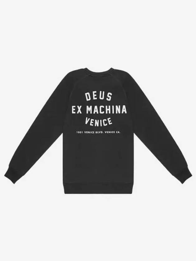 데우스 엑스 마키나 베니스 어드레스 크루넥 블랙 Deus Ex Machina Venice Address Crew Black